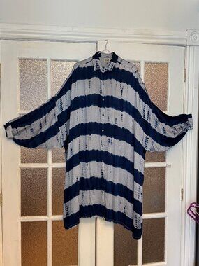 🩵💙 BLUE TIE DYE Square Shirt Dress Tie Dye - RARE & DISCONT